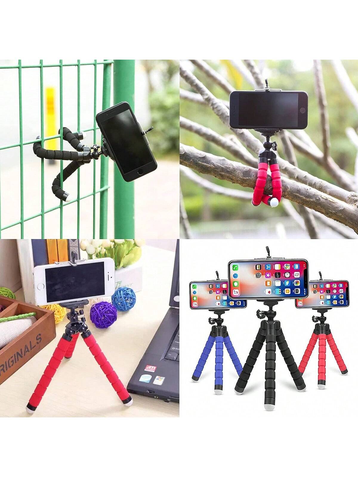 Mini Flexible Sponge Octopus Tripod